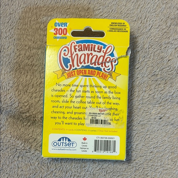 Family Charades Card Game - Picture 2 of 2